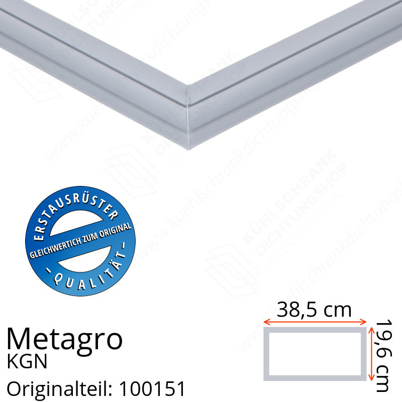 Metagro KGN 1/1-100 Ersatzteil Schubladendichtung 19,6 x 38,5 cm