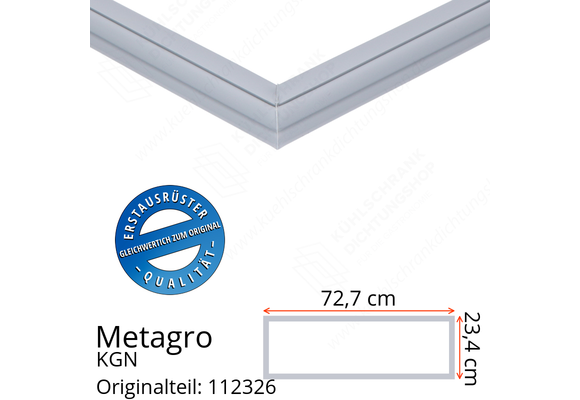 Metagro KGN 2/1-150 Schubladendichtung 23,4 x 72,7 cm