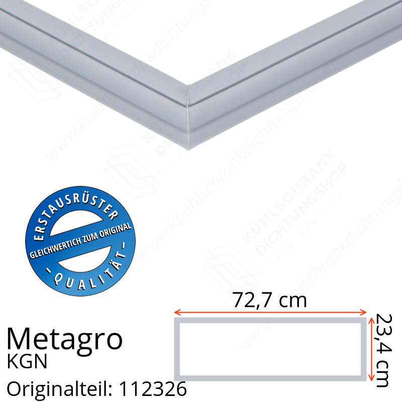 Metagro KGN 2/1-150 Schubladendichtung 23,4 x 72,7 cm
