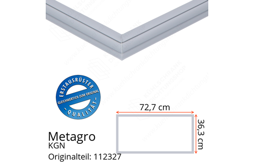Metagro KGN 2/1-200 Schubladendichtung 36,3 x 72,7 cm