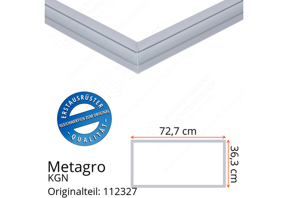 Metagro KGN 2/1-200 Schubladendichtung 36,3 x 72,7 cm