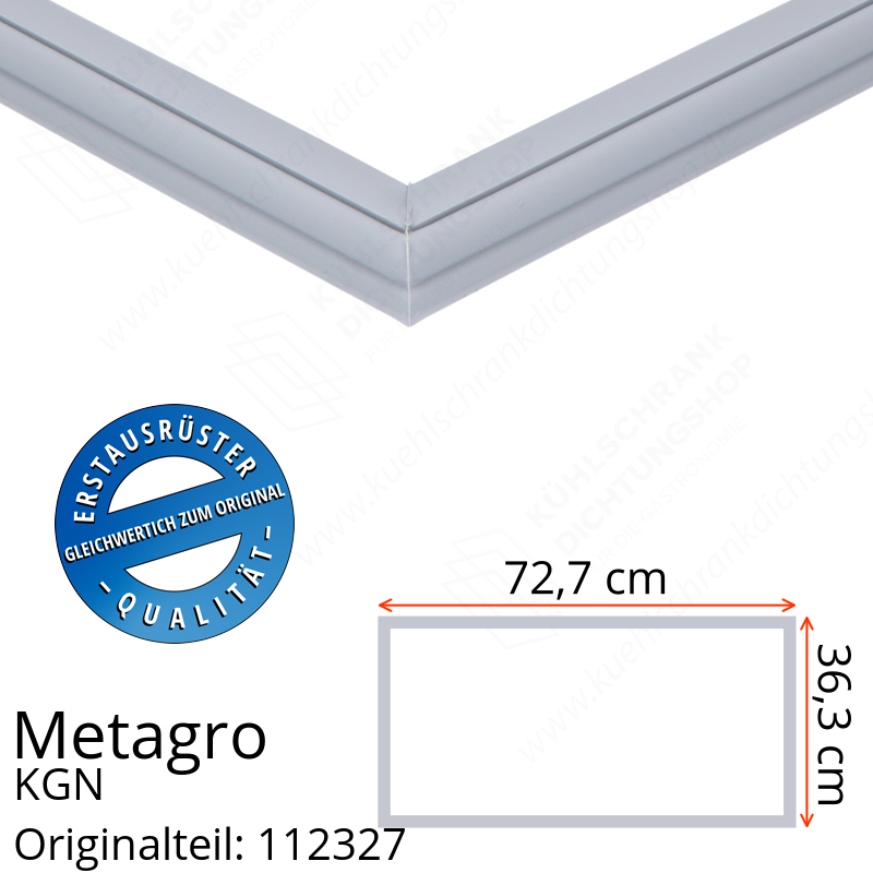 Metagro KGN 2/1-200 Schubladendichtung 36,3 x 72,7 cm