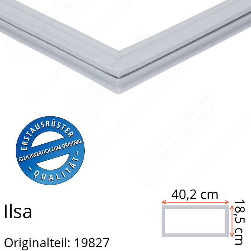 Ilsa Schubladendichtung 18,5 x 40,2 cm Ersatzteil: 19827 für verschiedene Modelle