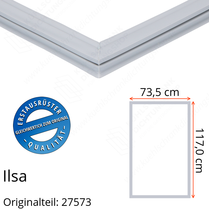 Ilsa Türdichtung 117,0 x 73,5 cm Ersatzteil: 27573 für verschiedene Modelle