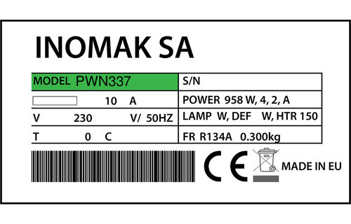 Inomak PWN337 Türdichtung 40,6 x 40,8 cm