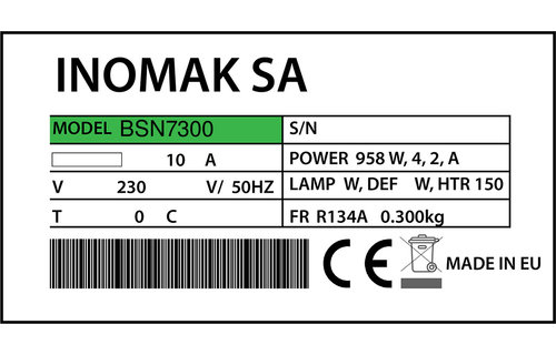 Inomak BSN7300 Türdichtung 48,0 x 40,8 cm