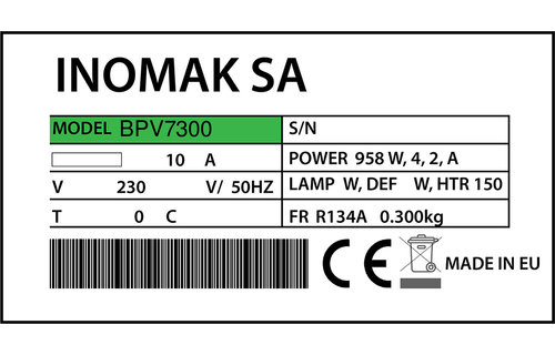Inomak BPV7300 Türdichtung 48,0 x 40,8 cm