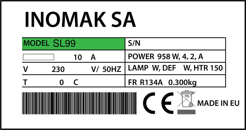 Inomak SL99 Türdichtung 65,8 x 41,2 cm