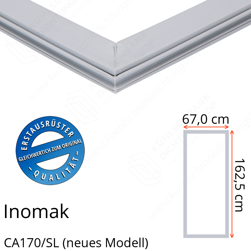 Inomak CA170/SL (neues Modell) Türdichtung 162,5 x 67,0 cm