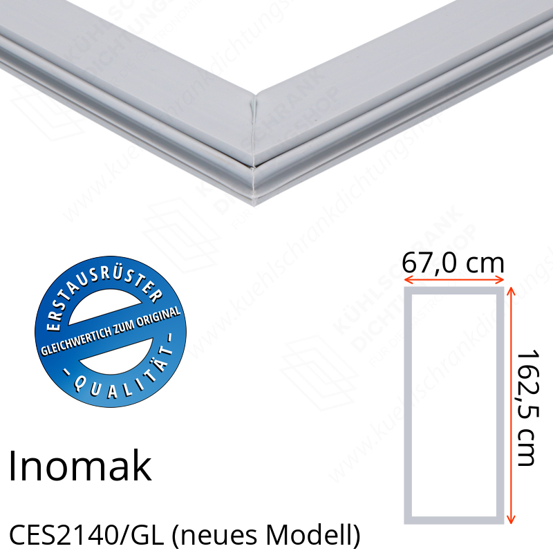 Inomak CES2140/GL (neues Modell) Türdichtung 162,5 x 67,0 cm