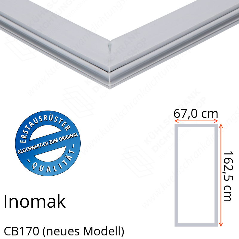 Inomak CB170 (neues Modell) Türdichtung 162,5 x 67,0 cm