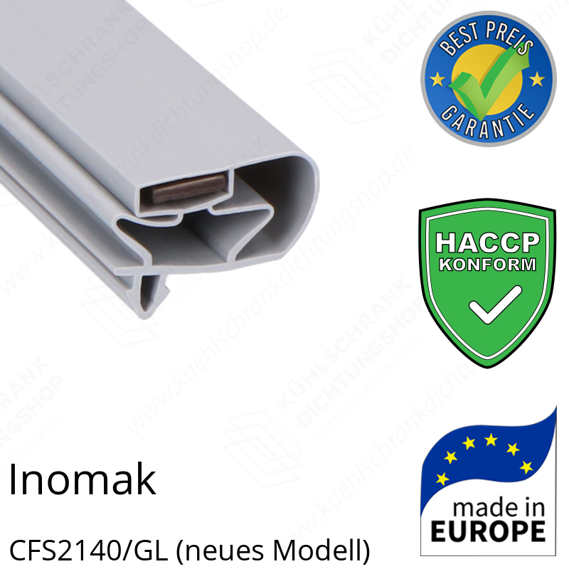 Inomak CFS2140/GL (neues Modell) Türdichtung 162,5 x 67,0 cm