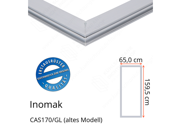 Inomak CAS170/GL (altes Modell) Türdichtung 159,5 x 65,0 cm