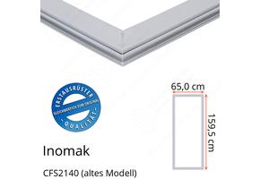 Inomak CFS2140 (altes Modell) Türdichtung 159,5 x 65,0 cm