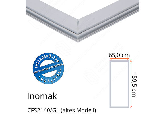 Inomak CFS2140/GL (altes Modell) Türdichtung 159,5 x 65,0 cm