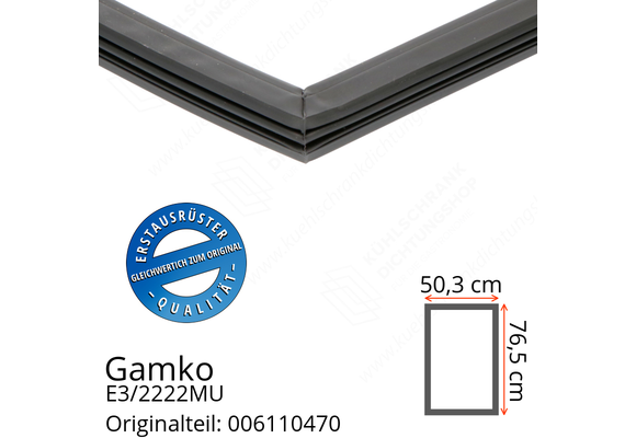 Gamko E3/2222MU Türdichtung 76,5 x 50,3 cm