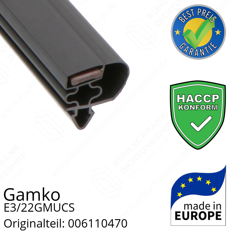 Gamko E3/22GMUCS Türdichtung 76,5 x 50,3 cm