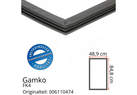 Gamko FK4 Türdichtung 84,8 x 48,9 cm