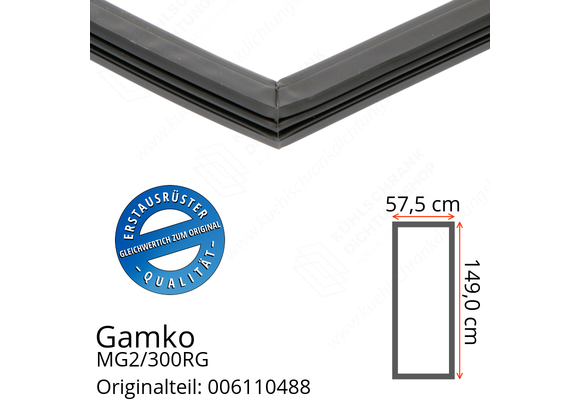 Gamko MG2/300RG Türdichtung 149,0 x 57,5 cm