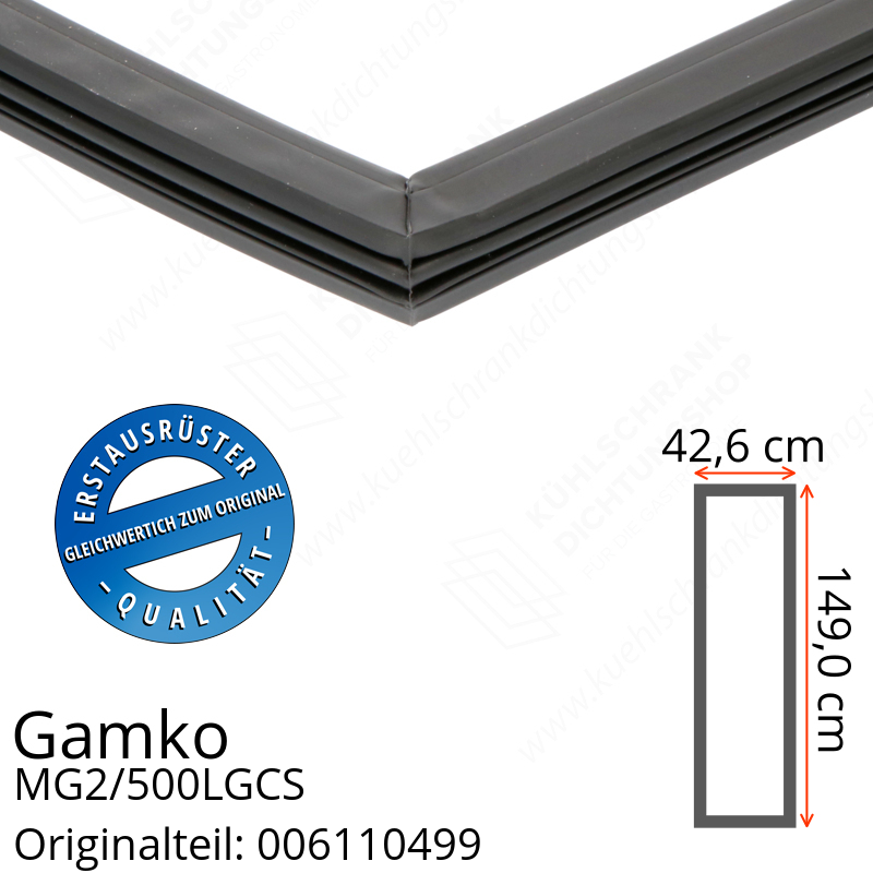 Gamko MG2/500LGCS Türdichtung 149,0 x 42,6 cm