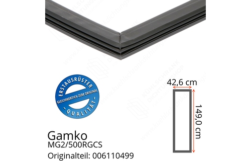 Gamko MG2/500RGCS Türdichtung 149,0 x 42,6 cm