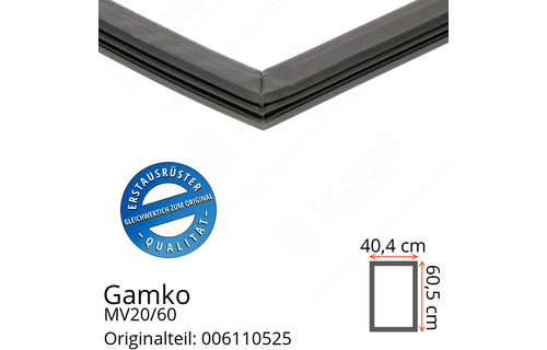 Gamko MV20/60 Türdichtung 60,5 x 40,4 cm