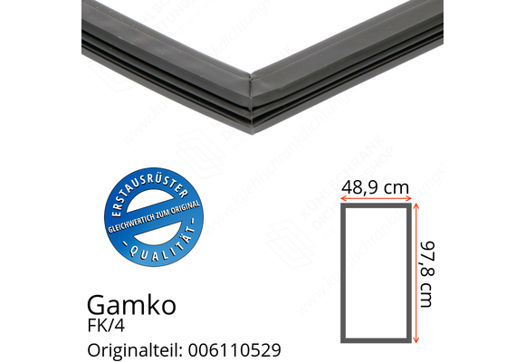 Gamko FK/4 Türdichtung 97,8 x 48,9 cm