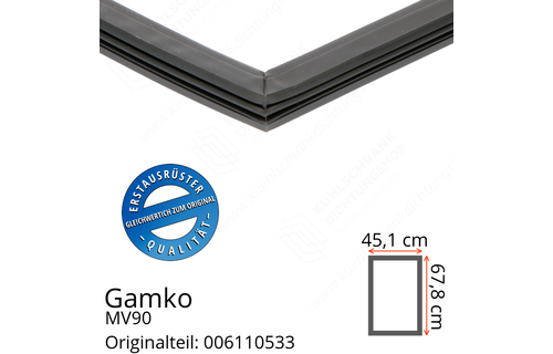 Gamko MV90 Türdichtung 67,8 x 45,1 cm