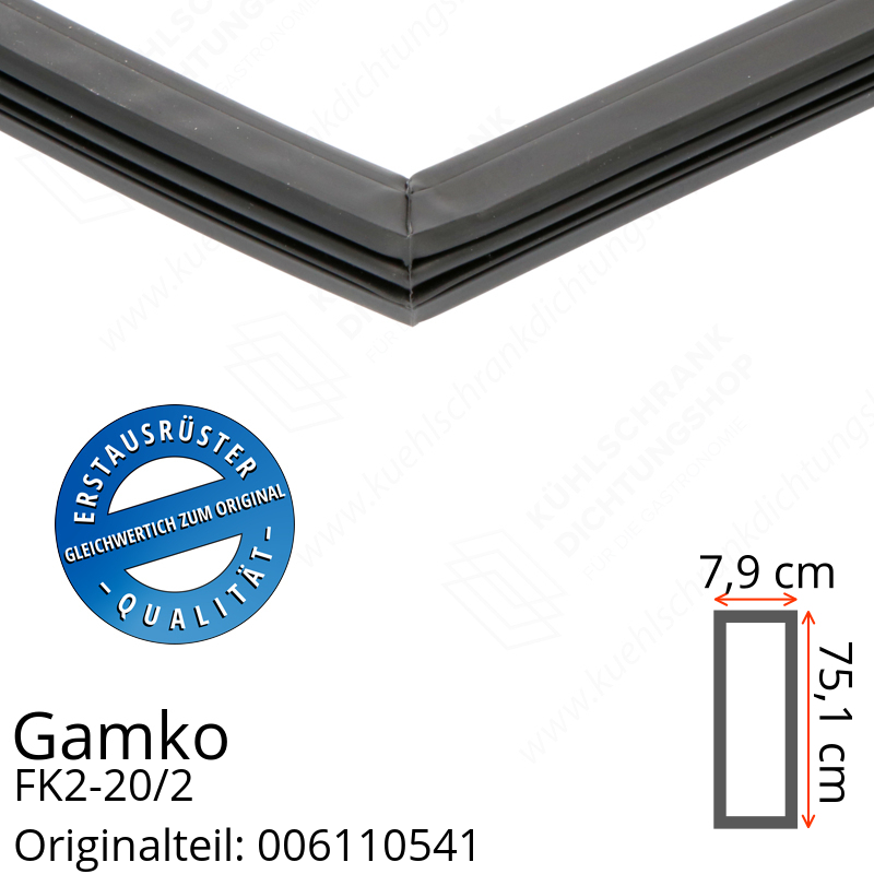 Gamko FK2-20/2 Türdichtung 75,1 x 27,9 cm
