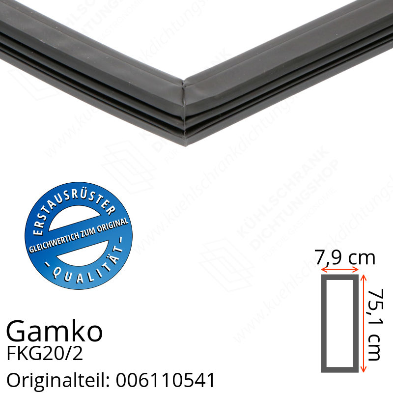 Gamko FKG20/2 Türdichtung 75,1 x 27,9 cm