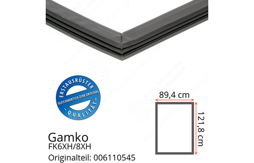 Gamko FK6XH/8XH Türdichtung 121,8 x 89,4 cm