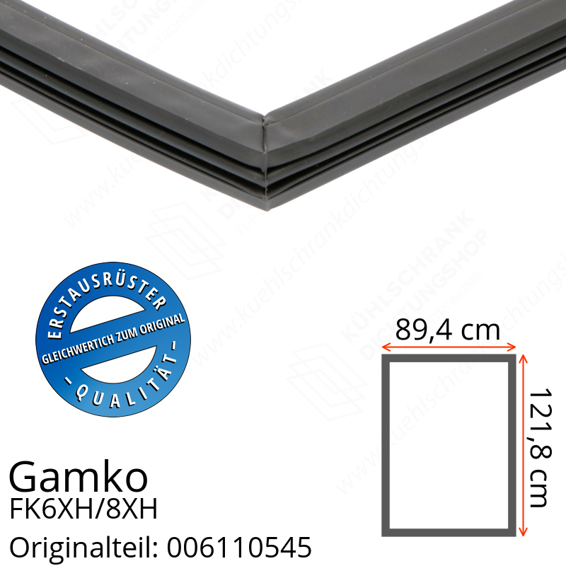Gamko FK6XH/8XH Türdichtung 121,8 x 89,4 cm