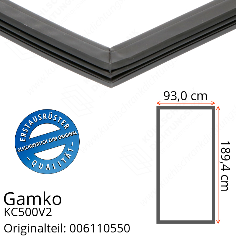 Gamko KC500V2 Türdichtung 189,4 x 93,0 cm