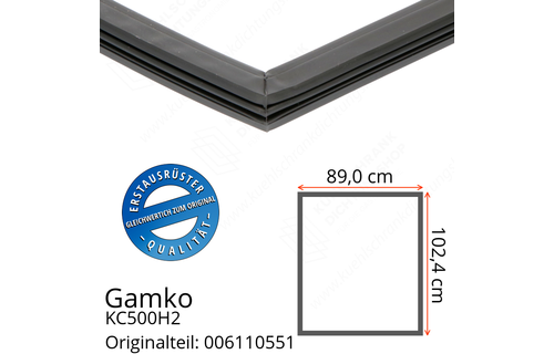 Gamko KC500H2 Türdichtung 102,4 x 89,0 cm
