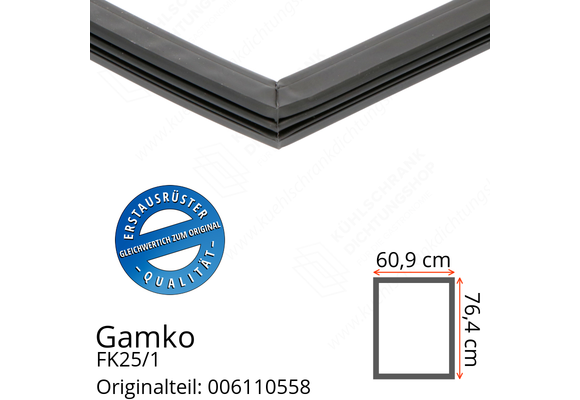 Gamko FK25/1 Türdichtung 76,4 x 60,9 cm