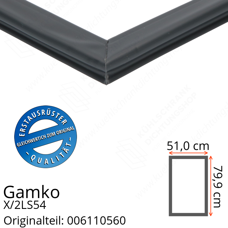 Gamko X/2LS54 Türdichtung 79,9 x 51,0 cm