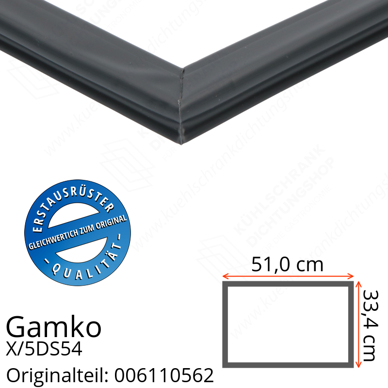 Gamko X/5DS54 Schubladendichtung 33,4 x 51,0 cm