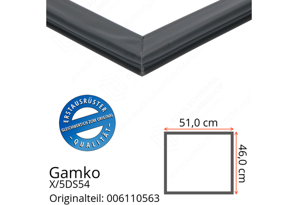Gamko X/5DS54 Schubladendichtung 46,0 x 51,0 cm