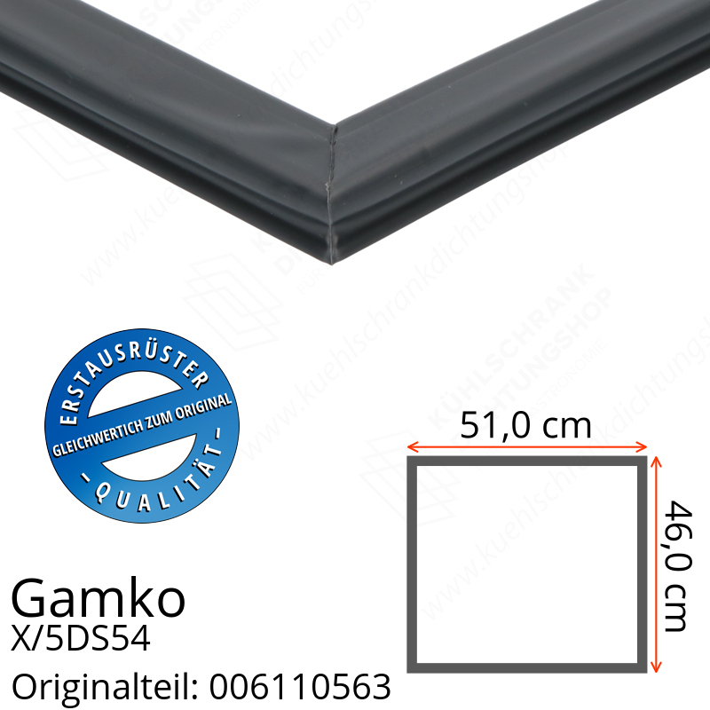 Gamko X/5DS54 Schubladendichtung 46,0 x 51,0 cm