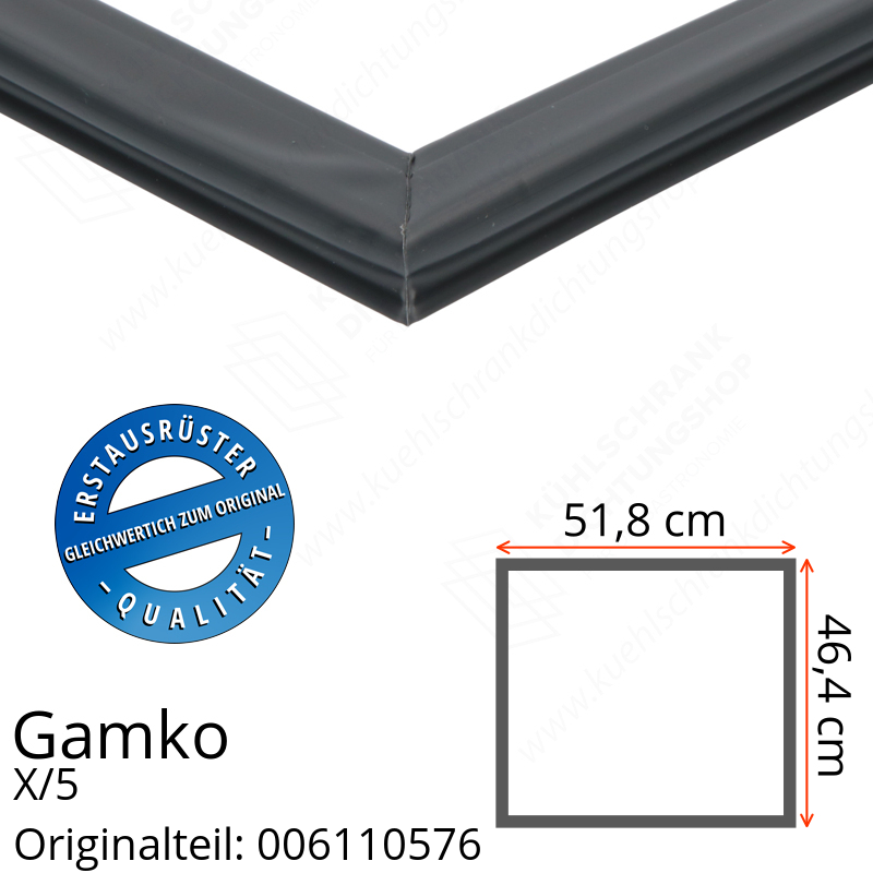 Gamko X/5 Türdichtung 46,4 x 51,8 cm