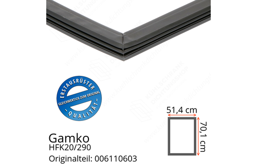 Gamko HFK20/290 Türdichtung 70,1 x 51,4 cm