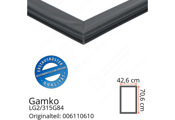 Gamko LG2/315G84 Türdichtung 70,6 x 42,6 cm