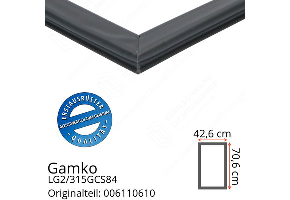 Gamko LG2/315GCS84 Türdichtung 70,6 x 42,6 cm