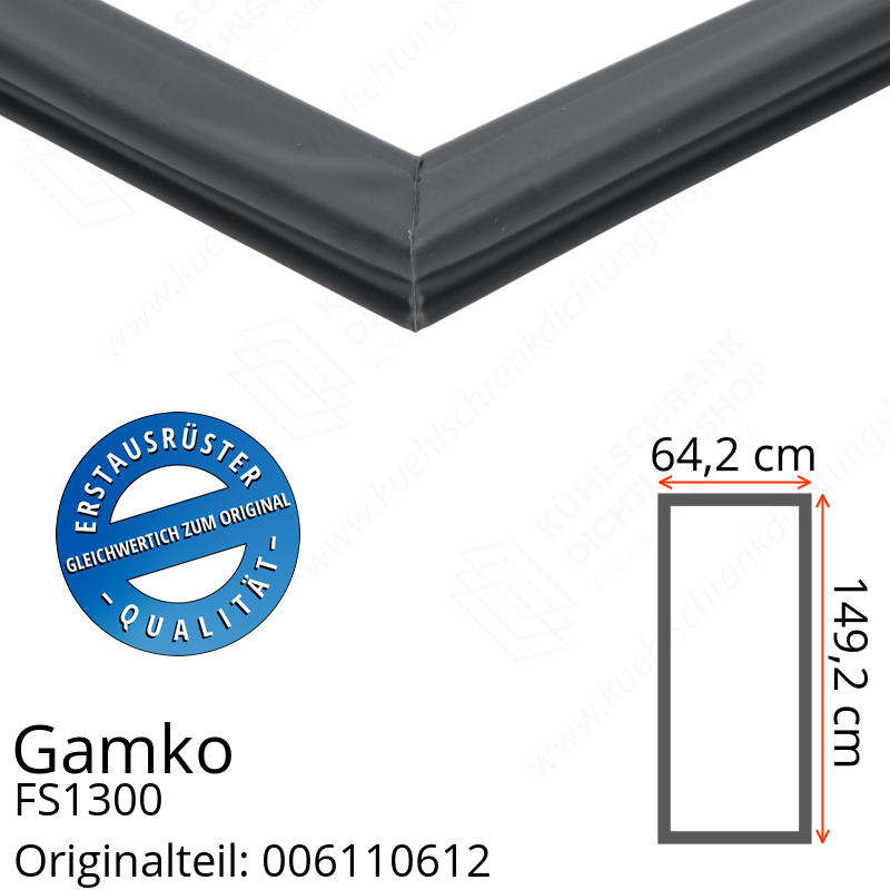 Gamko FS1300 Türdichtung 149,2 x 64,2 cm