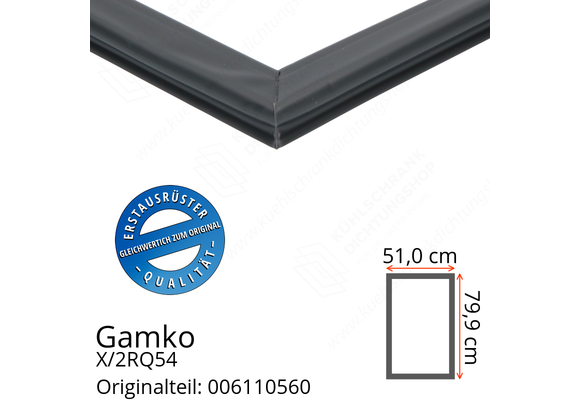 Gamko X/2RQ54 Türdichtung 79,9 x 51,0 cm