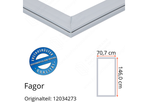 Fagor Türdichtung 146,0 x 70,7 cm Ersatzteil: 12034273 für verschiedene Modelle