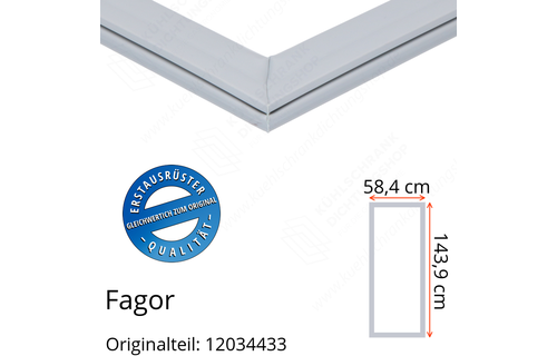 Fagor Türdichtung 143,9 x 58,4 cm Ersatzteil: 12034433 für verschiedene Modelle