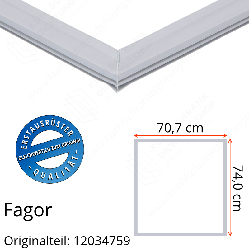 Fagor Türdichtung 74,0 x 70,7 cm Ersatzteil: 12034759 für verschiedene Modelle