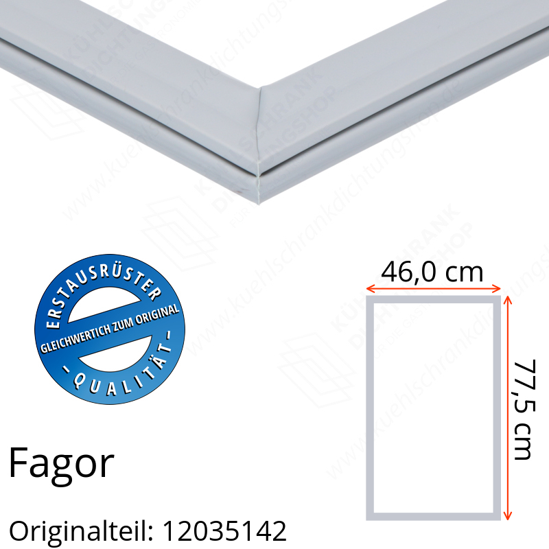 Fagor Türdichtung 77,5 x 46,0 cm Ersatzteil: 12035142 für verschiedene Modelle