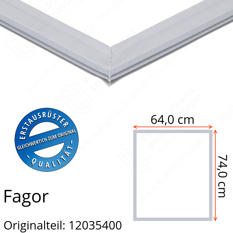 Fagor Türdichtung 74,0 x 64,0 cm Ersatzteil: 12035400 für verschiedene Modelle